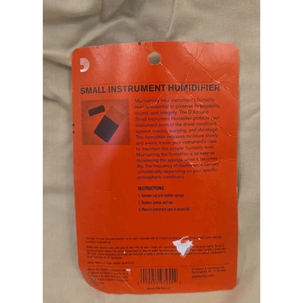 D'Addario Small Instrument Humidifier – PW-SIH-01 - Picture 2 of 7